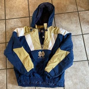Vintage Notre Dame Starter Jacket